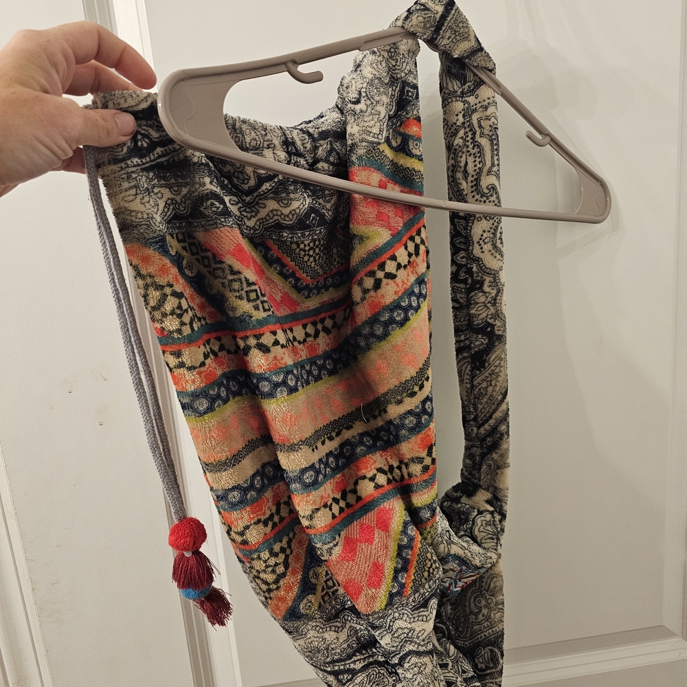 Johnny Was Multicolor Embroidered Fabric